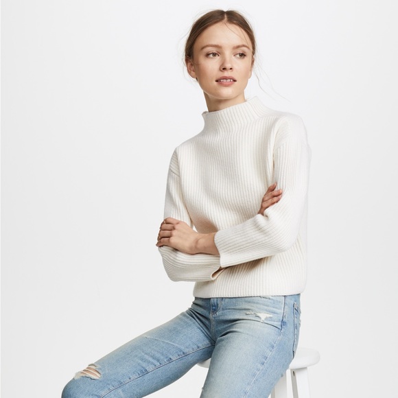 AYR Merino Wool Mock turtleneck sweater - Picture 4 of 10